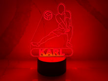 Load image into Gallery viewer, Personalized Volleyball LED Night Light.