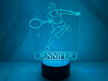 Load image into Gallery viewer, Personalized Tennis LED Night Light.