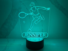 Load image into Gallery viewer, Personalized Tennis LED Night Light.