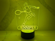 Load image into Gallery viewer, Personalized Tennis LED Night Light.