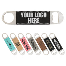 Load image into Gallery viewer, Personalized Leather Bottle Opener