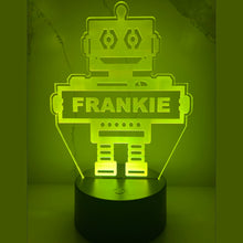 Load image into Gallery viewer, Personalized Robot LED Night Light