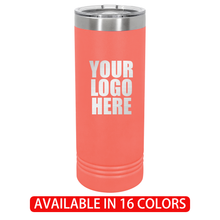 Load image into Gallery viewer, Insulated Personalized Skinny Tumbler (22oz)