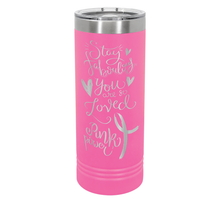 Load image into Gallery viewer, Insulated Personalized Skinny Tumbler (22oz)