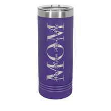 Load image into Gallery viewer, Insulated Personalized Skinny Tumbler (22oz)