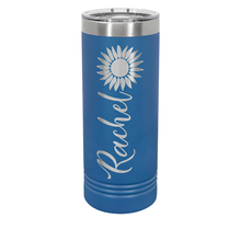 Load image into Gallery viewer, Insulated Personalized Skinny Tumbler (22oz)