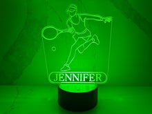 Load image into Gallery viewer, Personalized Tennis LED Night Light.
