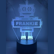 Load image into Gallery viewer, Personalized Robot LED Night Light
