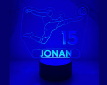 Load image into Gallery viewer, Personalized Soccer LED Night Light.
