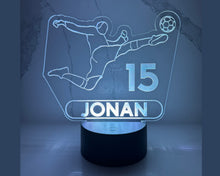 Load image into Gallery viewer, Personalized Soccer LED Night Light.
